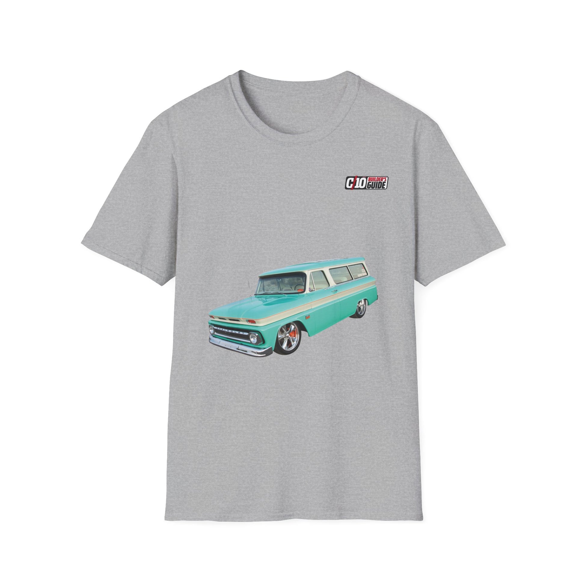 C10 ’66 Chevy Suburban Custom Unisex Sport Grey T-Shirt