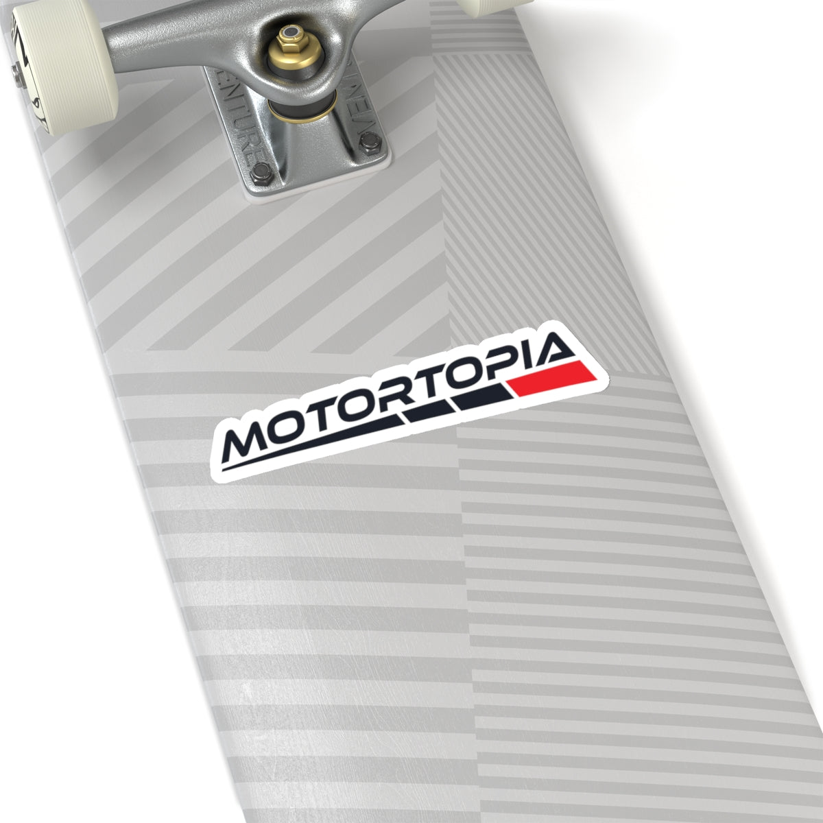 Motortopia White Vinyl Kiss-Cut Stickers