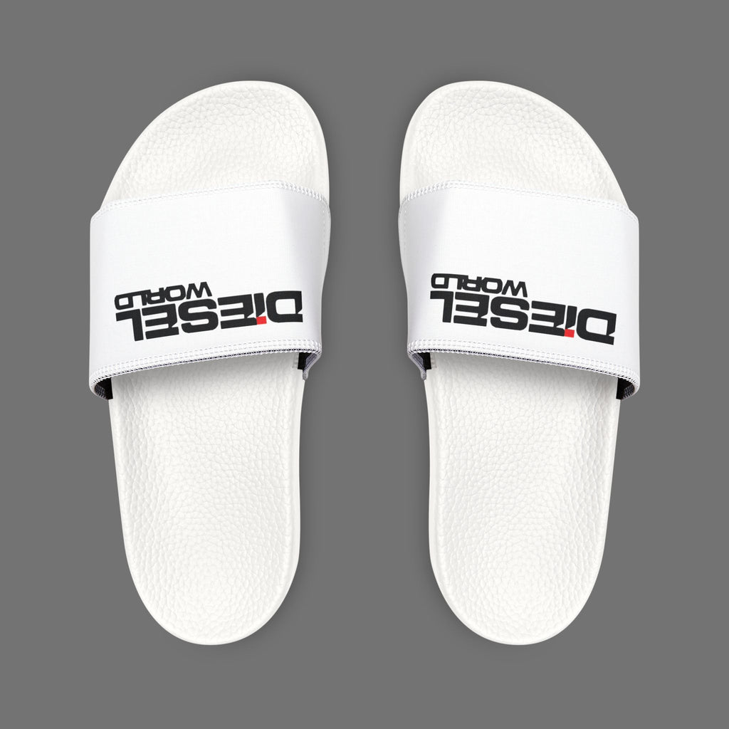 Diesel World White Adjustable Strap Sandals