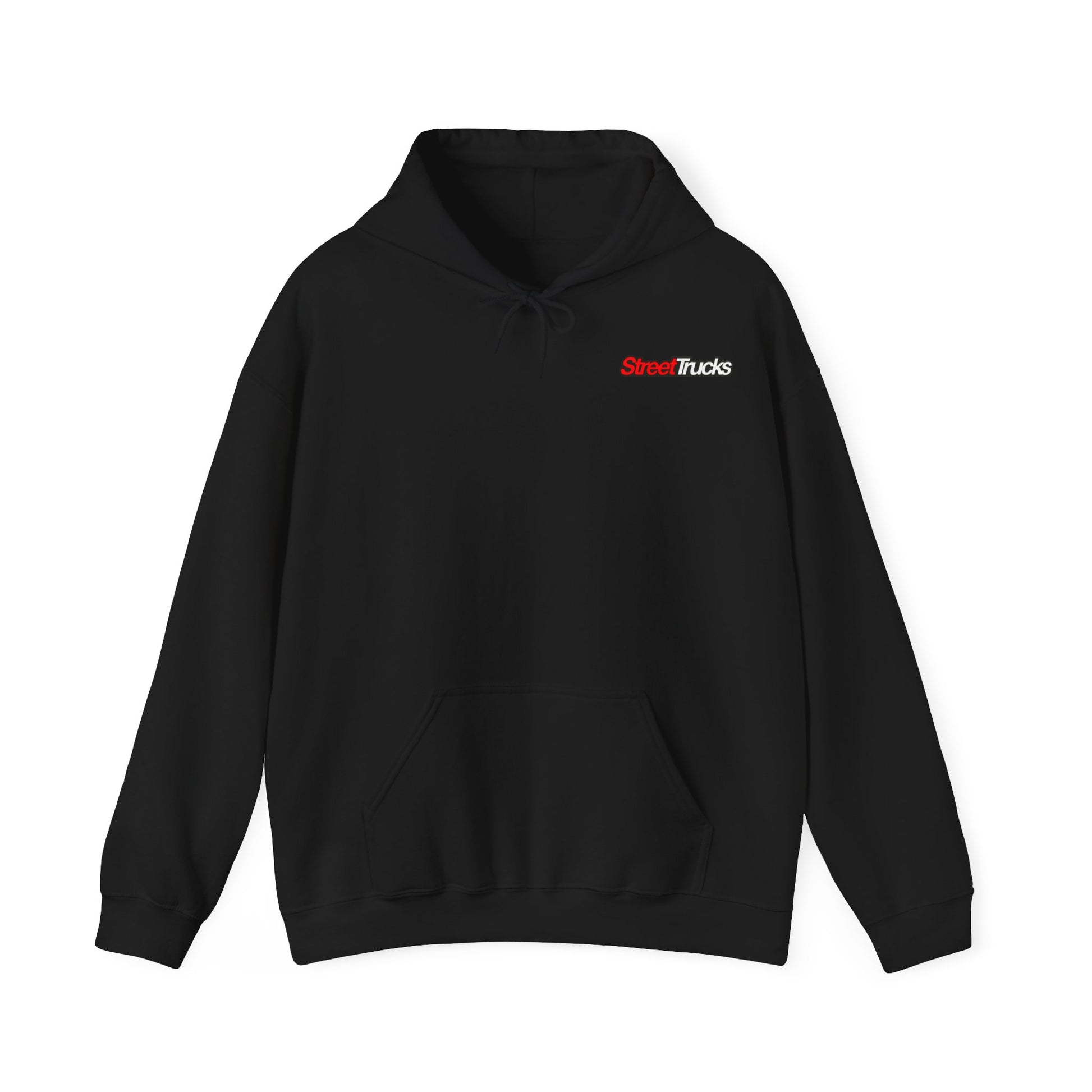 Street Trucks Black Unisex Hooded Sweatshirt