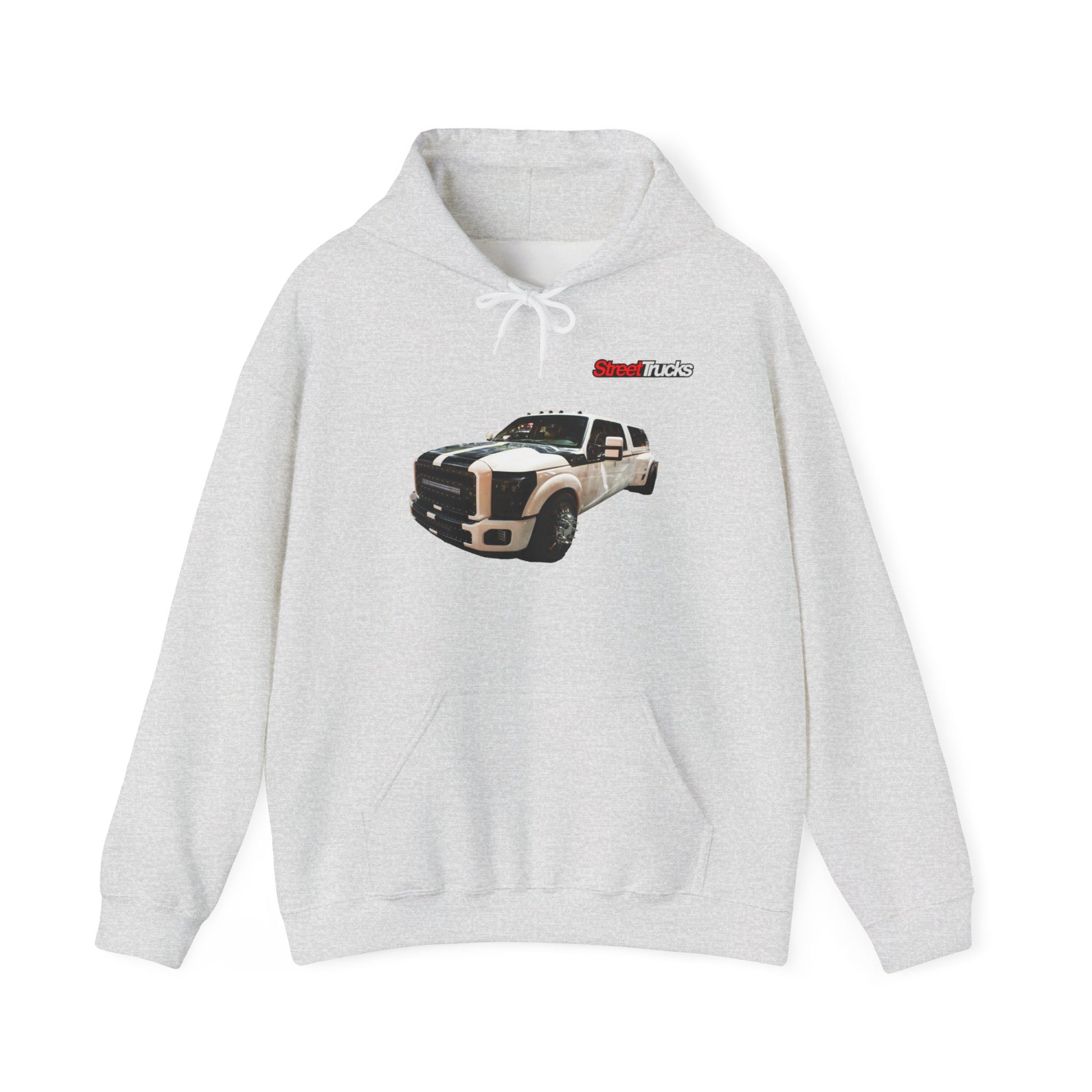 Street Trucks Dino10 Unisex Ash Hooded Sweatshirt