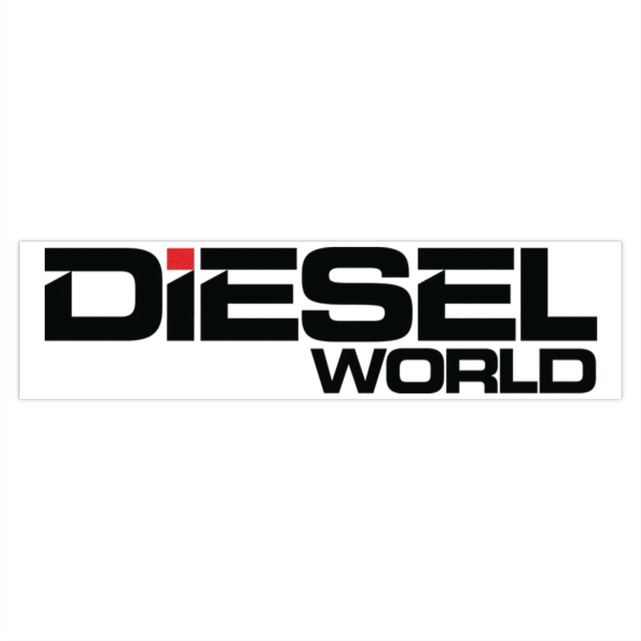 Diesel World Bumper Sticker - Perfect for Truck Enthusiasts
