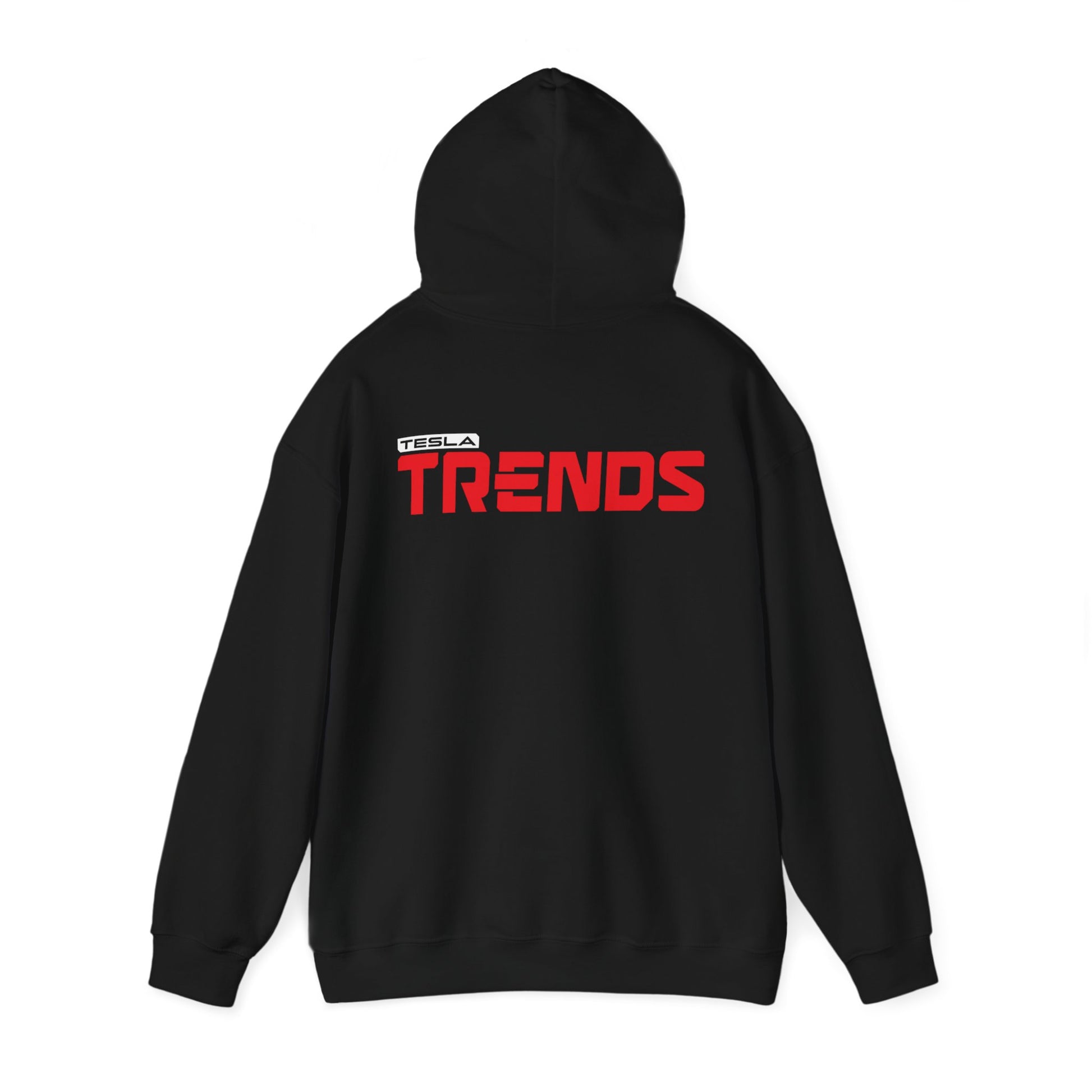 Tesla Trends Hoodie Unisex Heavy Blend™ Black Hooded Sweatshirt