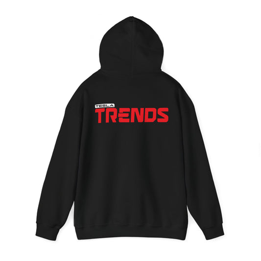 Tesla Trends Hoodie Unisex Heavy Blend™ Black Hooded Sweatshirt