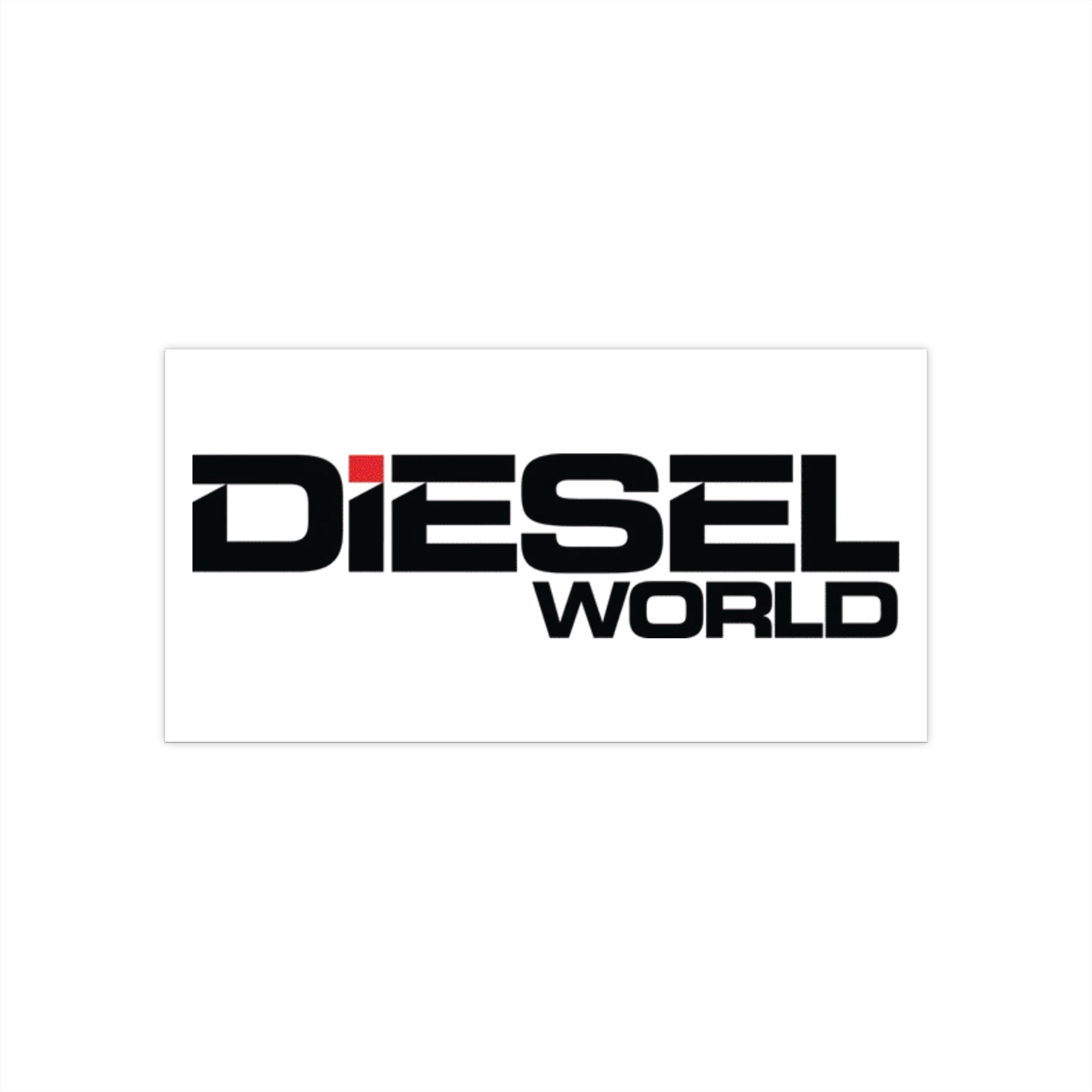 Diesel World Bumper Sticker - Perfect for Truck Enthusiasts