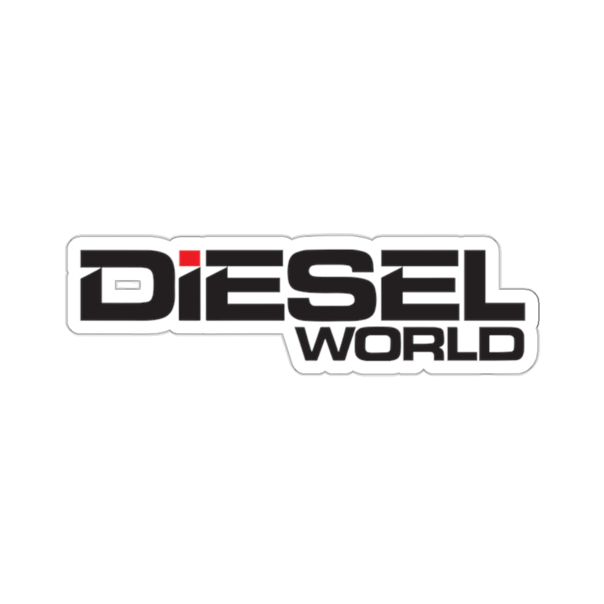 Diesel World White Kiss-Cut Stickers