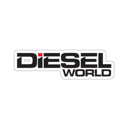 Diesel World White Kiss-Cut Stickers