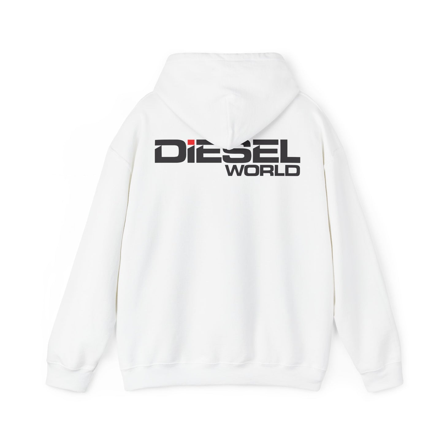 Diesel World White Heavy Blend™ Hooded Sweatshirt