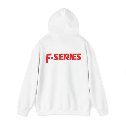 F-Series Hoodie Unisex Heavy Blend™ White Hooded Sweatshirt