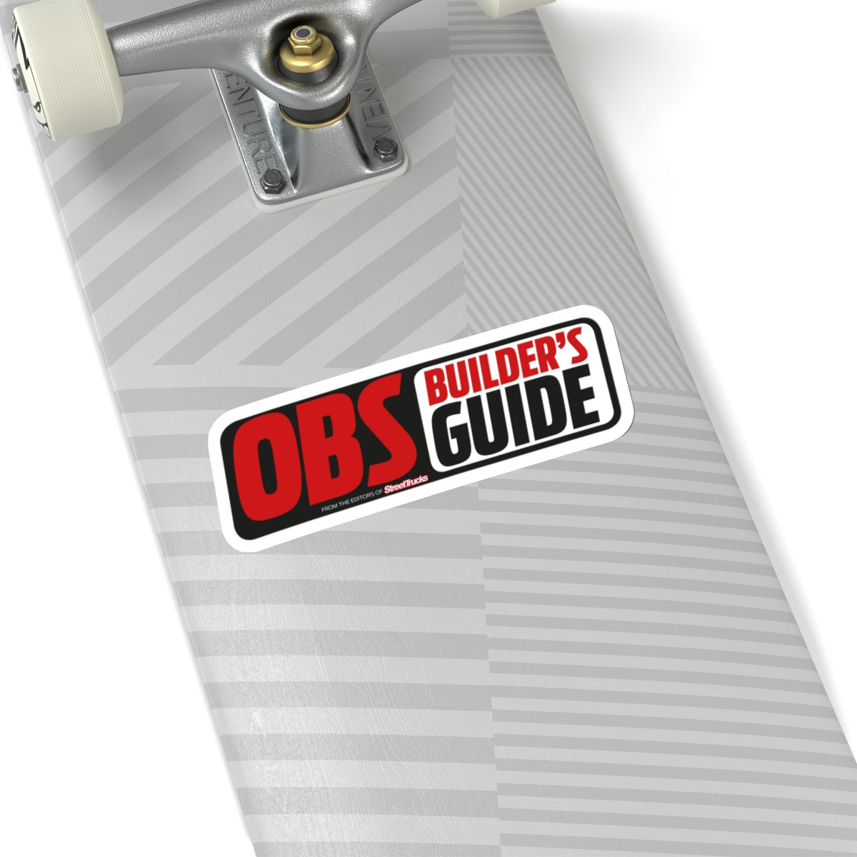 OBS Builder's Guide White Vinyl Kiss-Cut Stickers