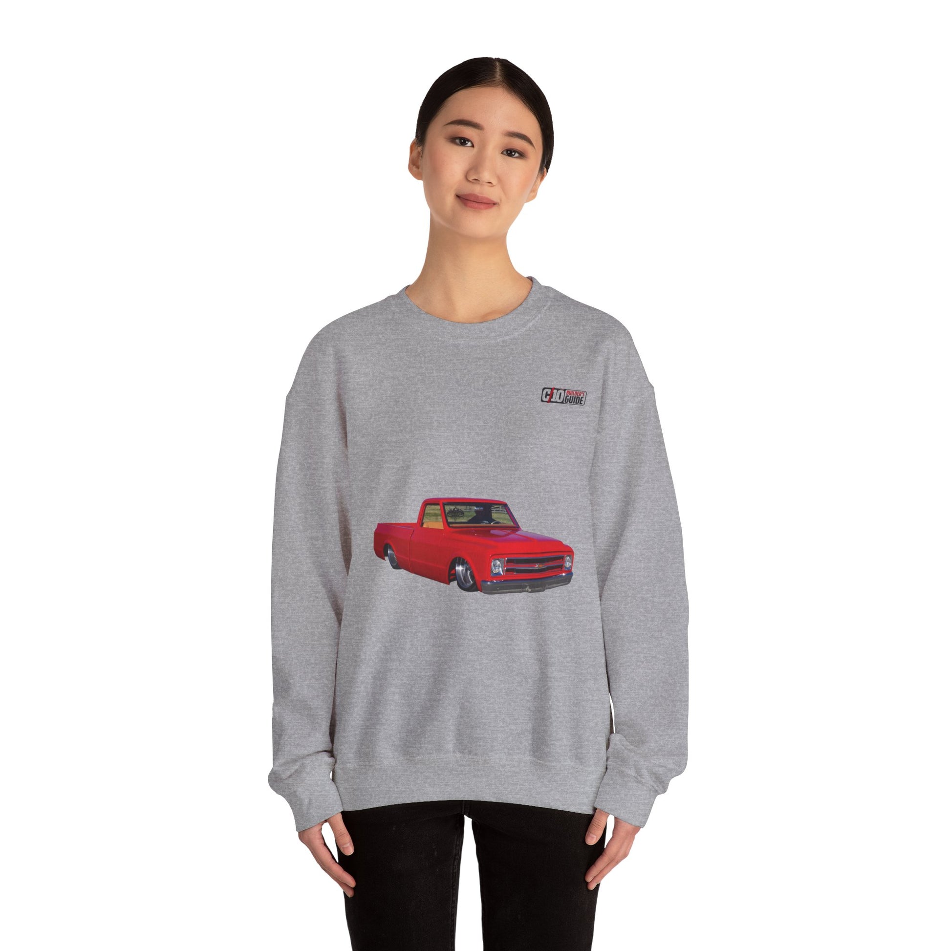 C10 Wheel & Tire Shoutout Unisex Heavy Blend™ Sport Grey Sweatshirt