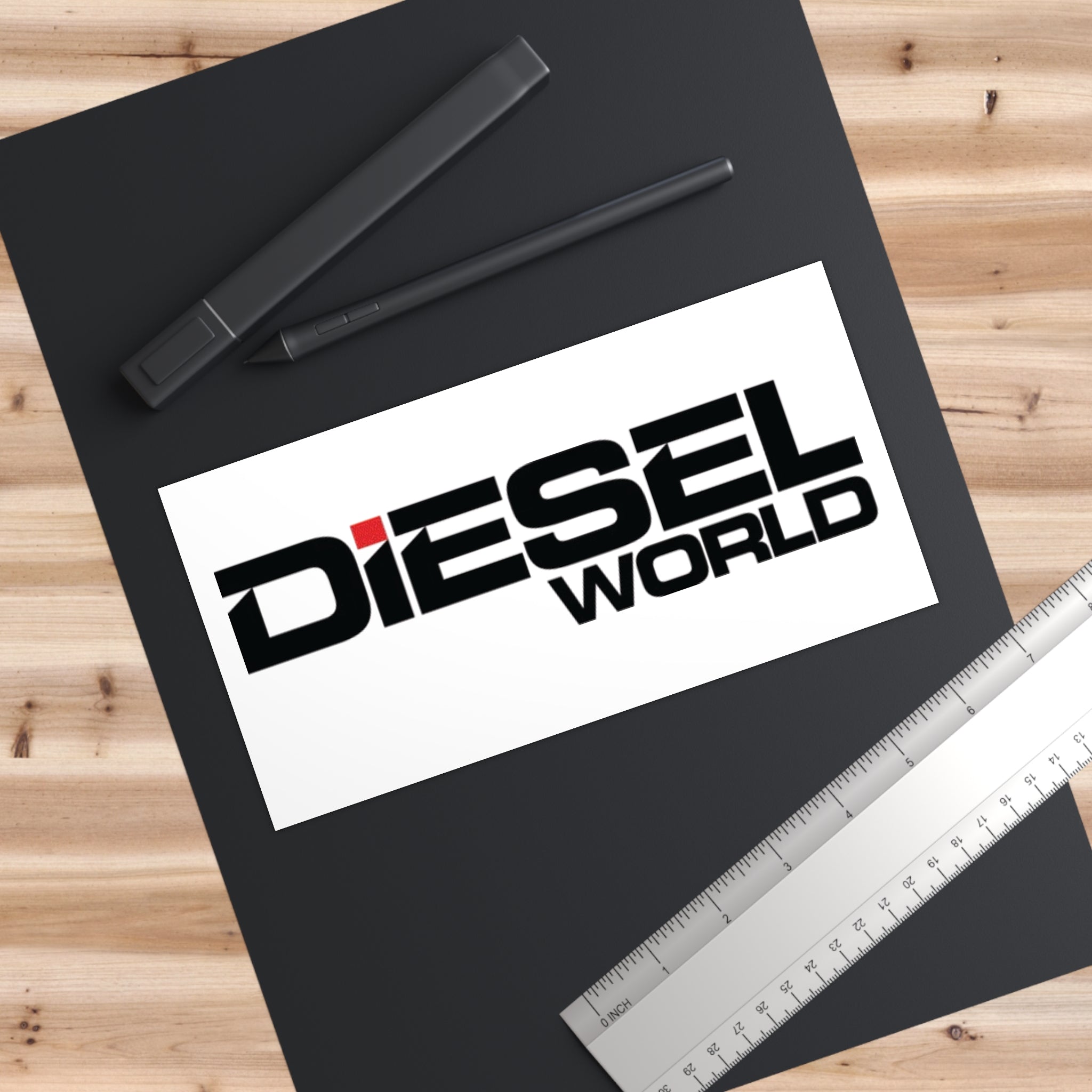 Diesel World Bumper Sticker - Perfect for Truck Enthusiasts