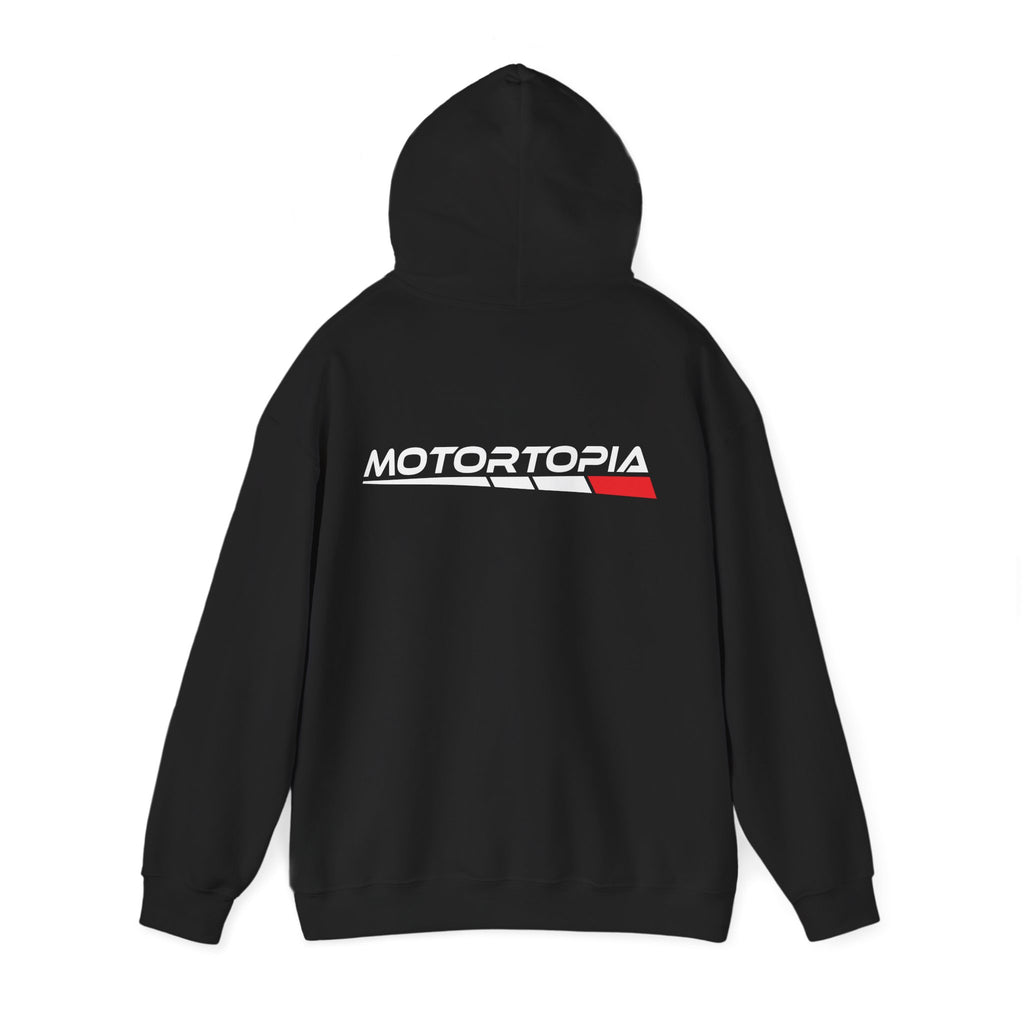 Motortopia Black Hoodie - Unisex Heavy Blend™ Hooded Sweatshirt