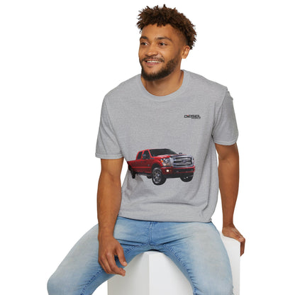 Diesel World Ford F-350 SUPER DUTY Unisex Sports Grey T-Shirt