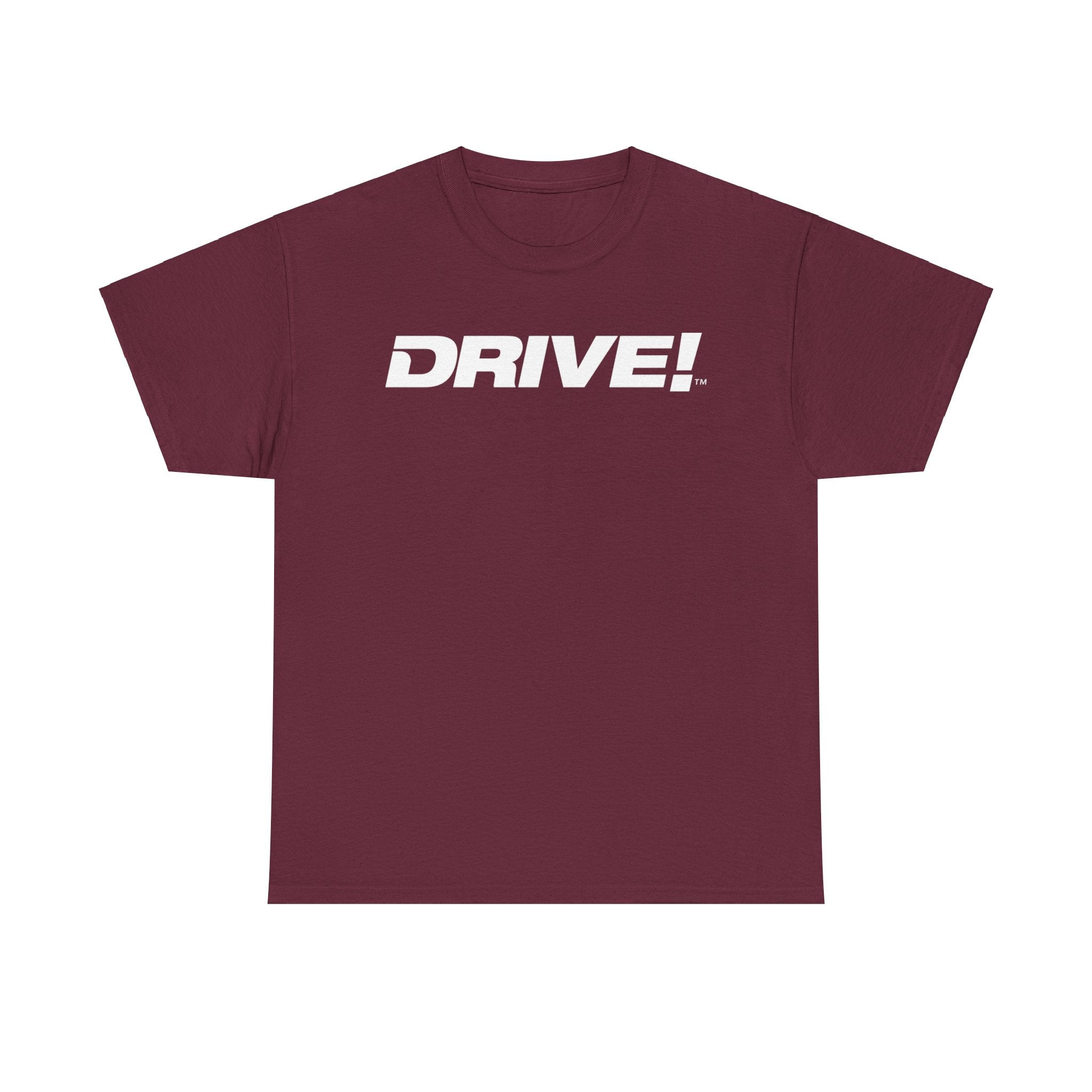 Drive Magazine T-Shirt Heavy Cotton Maroon Tee