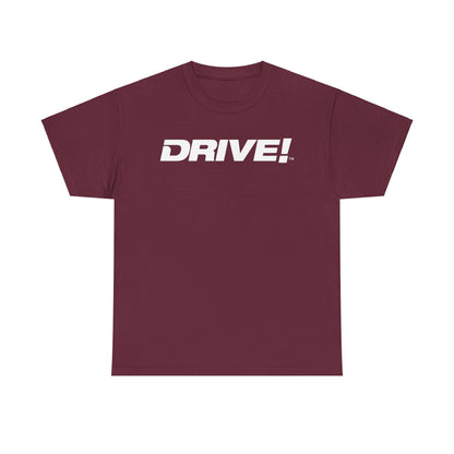 Drive Magazine T-Shirt Heavy Cotton Maroon Tee