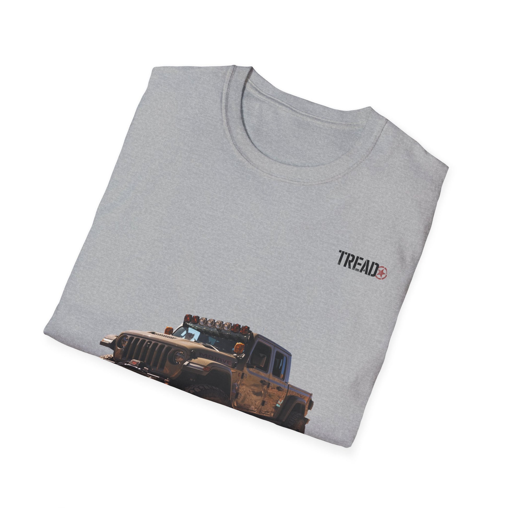 Tread Sanctus Mojave Adventure Unleashed Unisex Softstyle Sport Grey Tee