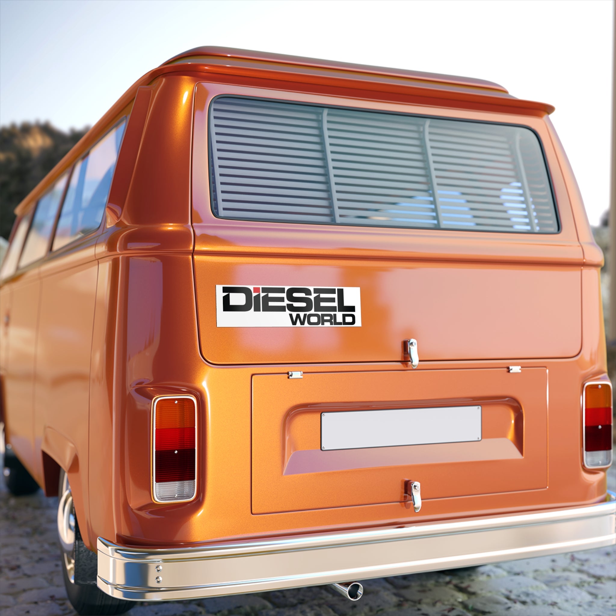 Diesel World Bumper Sticker - Perfect for Truck Enthusiasts