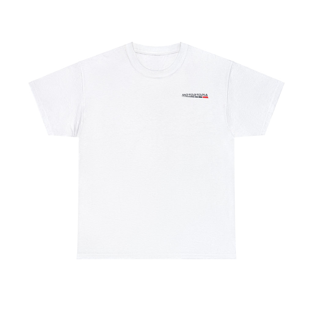 Motortopia Unisex Heavy Cotton White Tee
