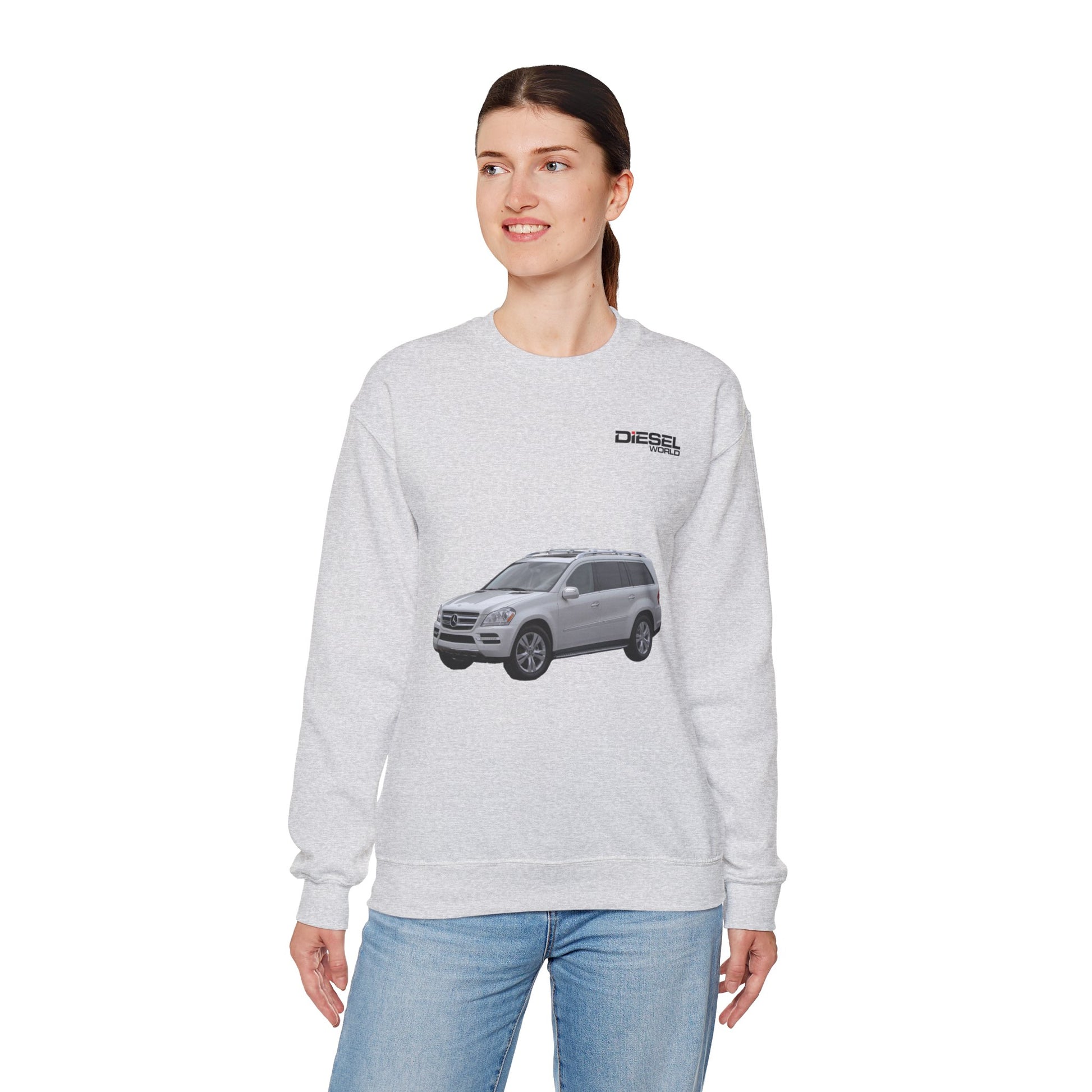 Diesel World BlueTec Brilliance Unisex Heavy Blend™ Ash Crewneck Sweatshirt