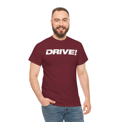 Drive Magazine Tee Unisex Cotton Garnet T-Shirt