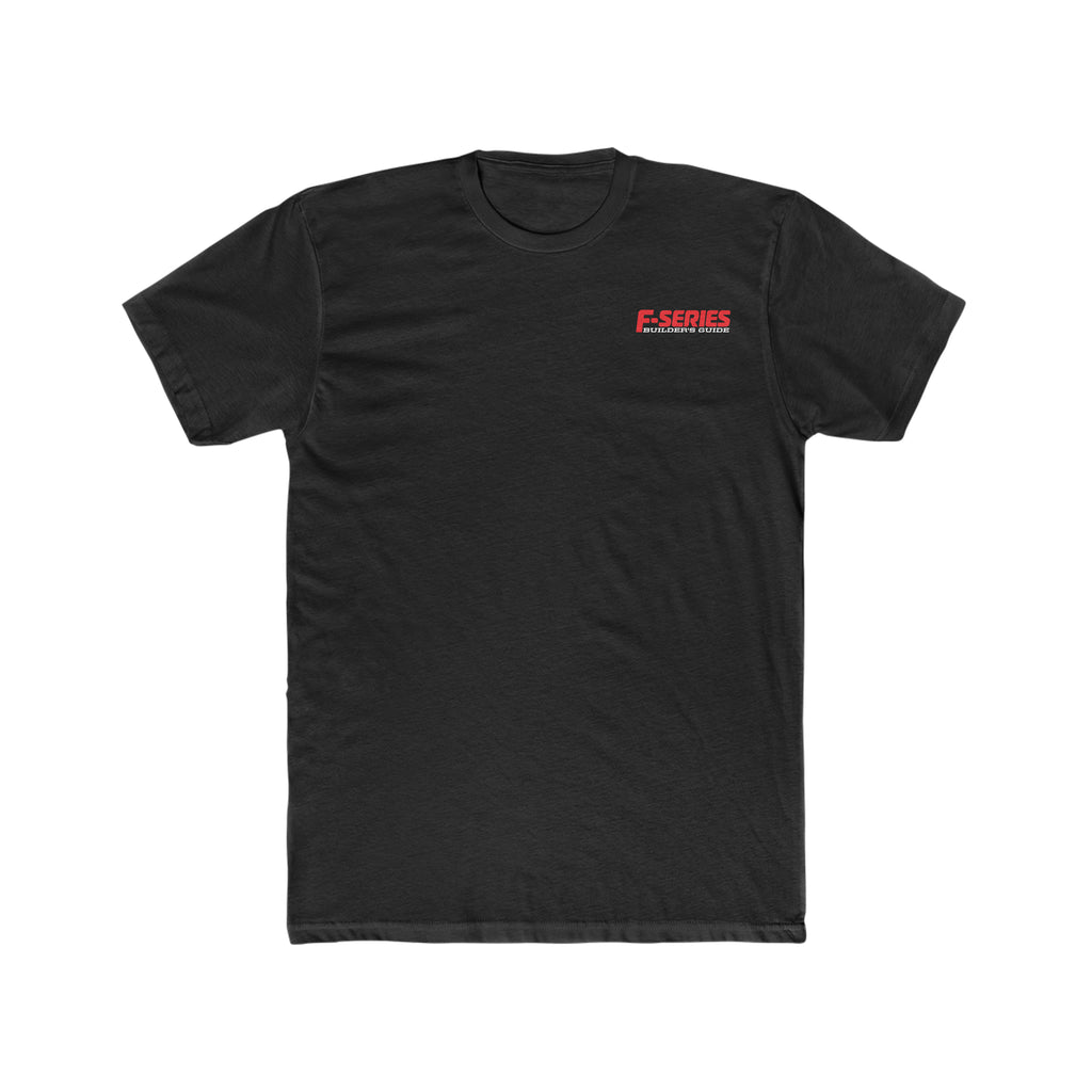F-Series Builder's Guide Men's Cotton Crew Solid Black T-Shirt