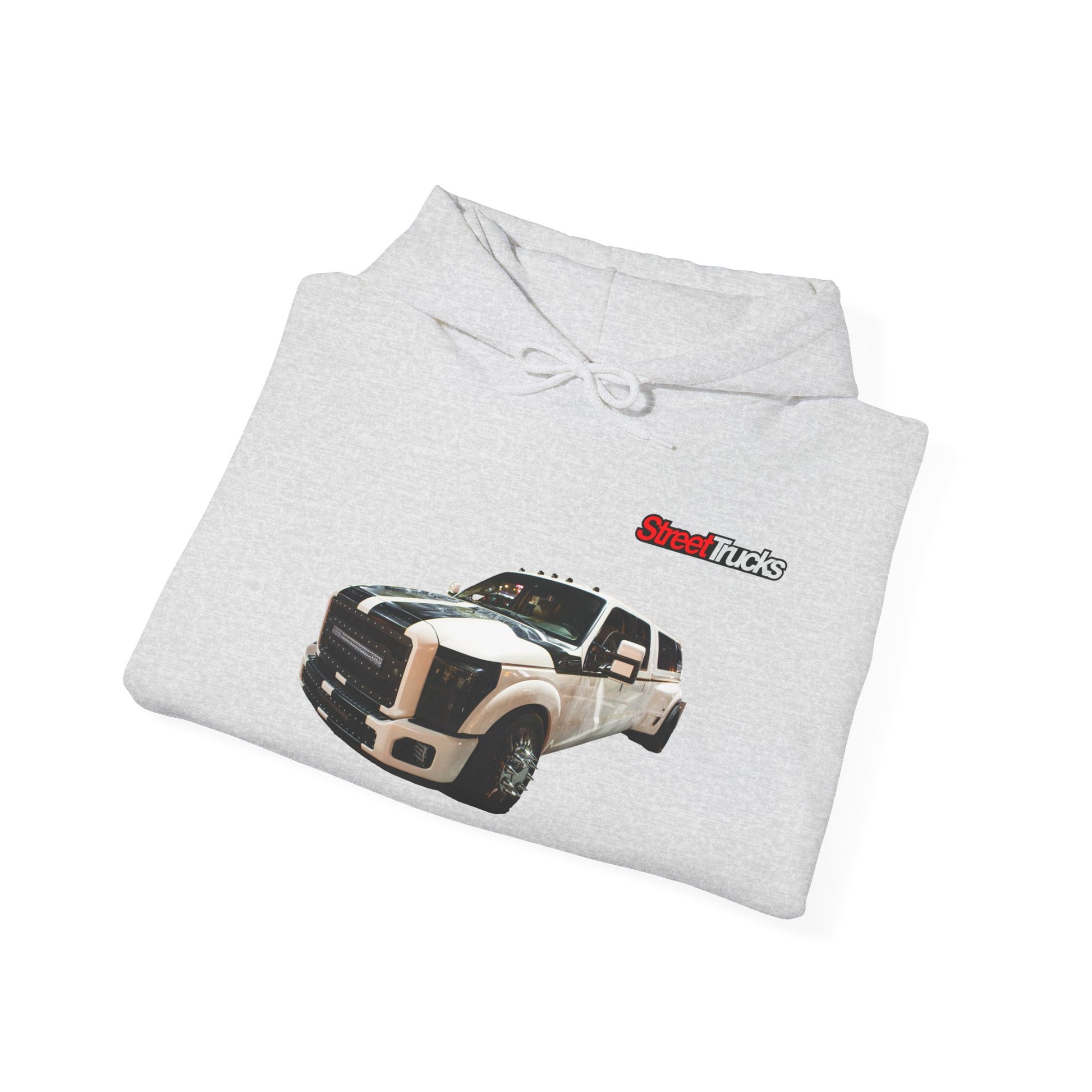 Street Trucks Dino10 Unisex Heavy Blend™ Ash Hoodie Sweatshirt