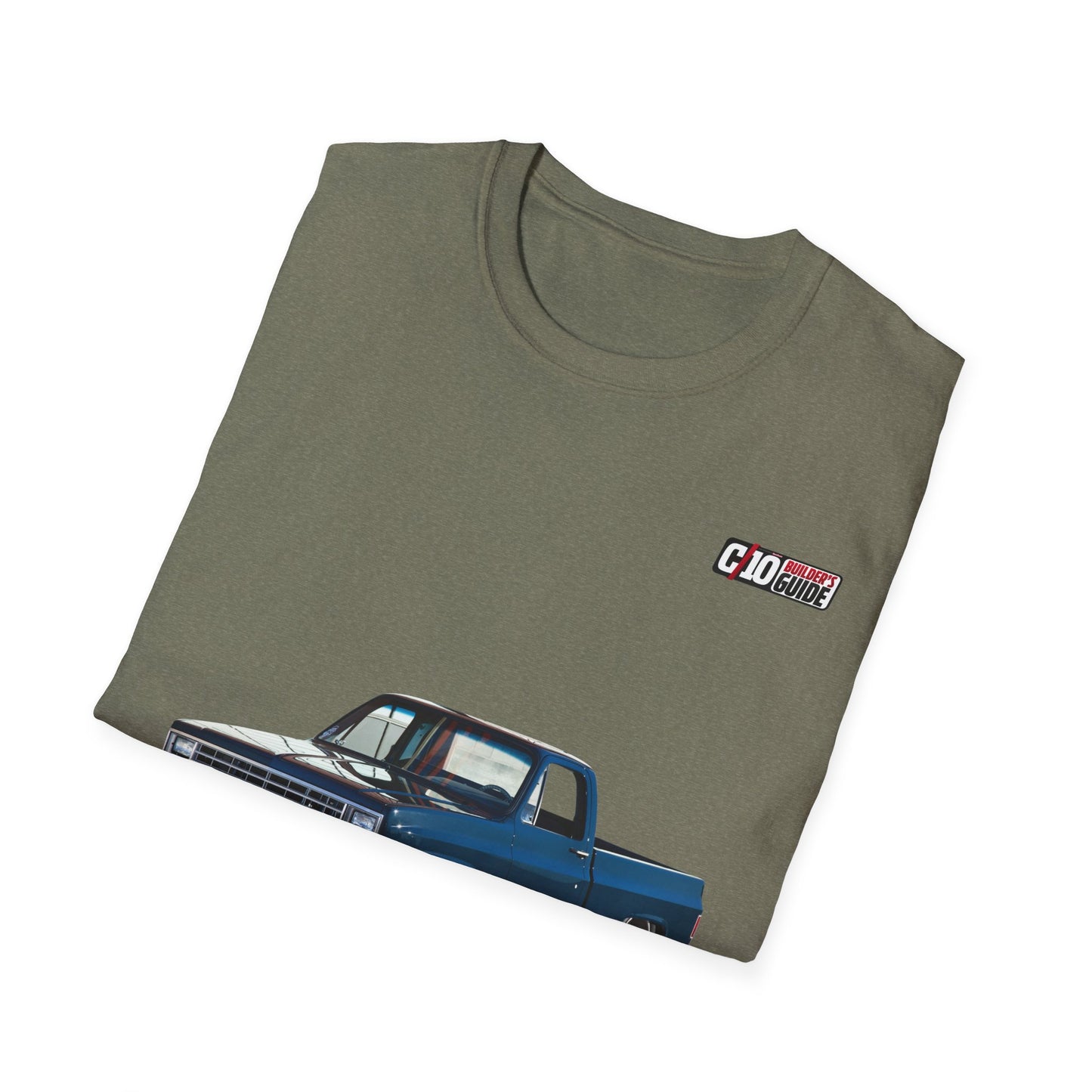 C10 - KC’s Center Stage Unisex Softstyle Heather Military Green Tee