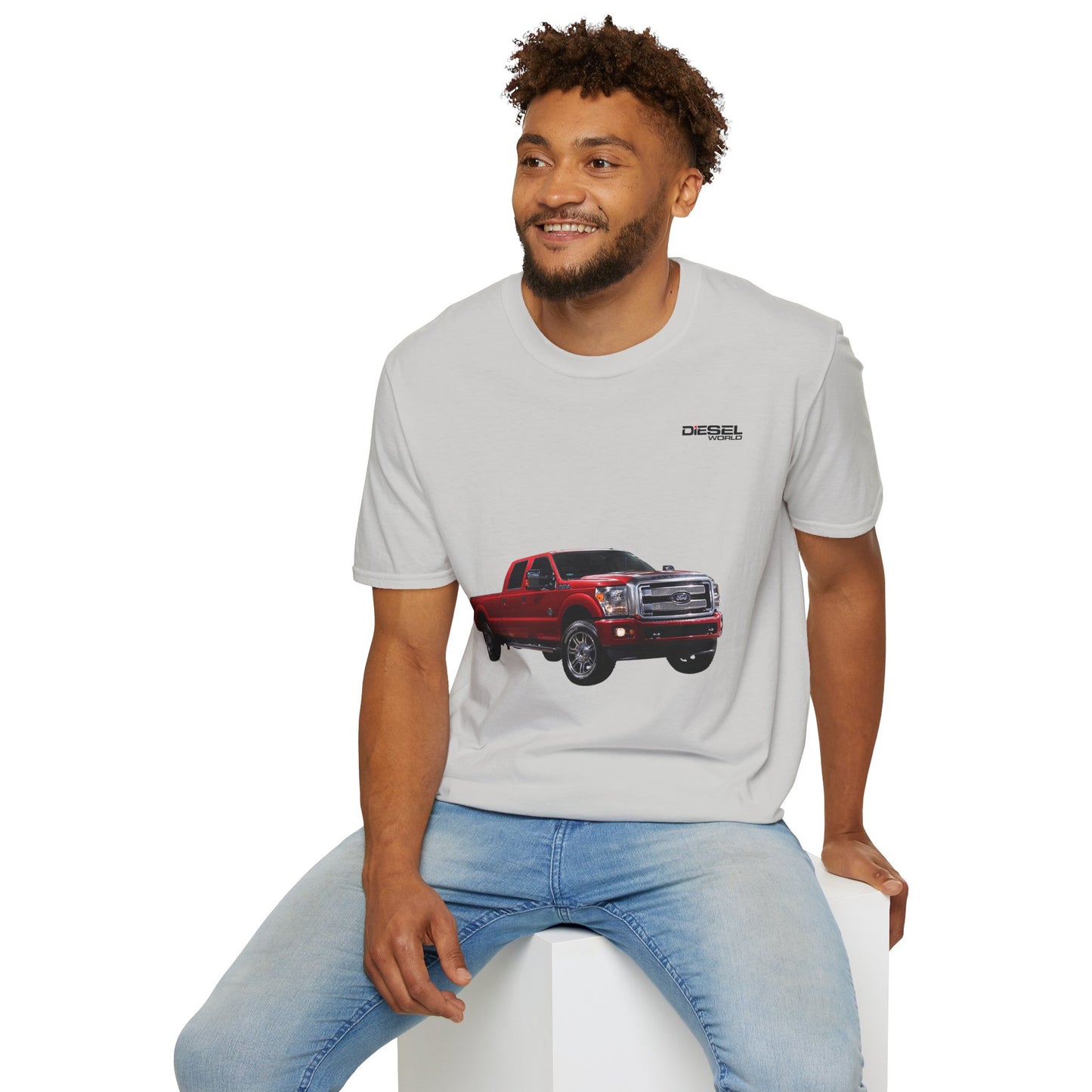 Diesel World Ford F-350 SUPER DUTY Unisex Ice Grey T-Shirt