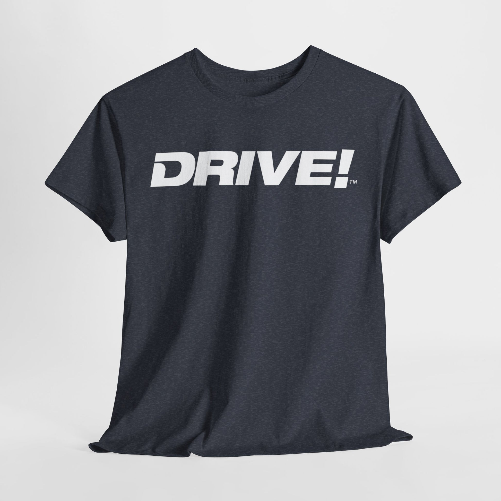 Drive Magazine T-Shirt Unisex Heavy Cotton Heather Navy Tee