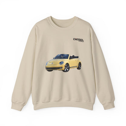 DIESEL WORLD VOLKSWAGEN BEETLE CONVERTIBLE Unisex Heavy Blend™ Sand Crewneck Sweatshirt