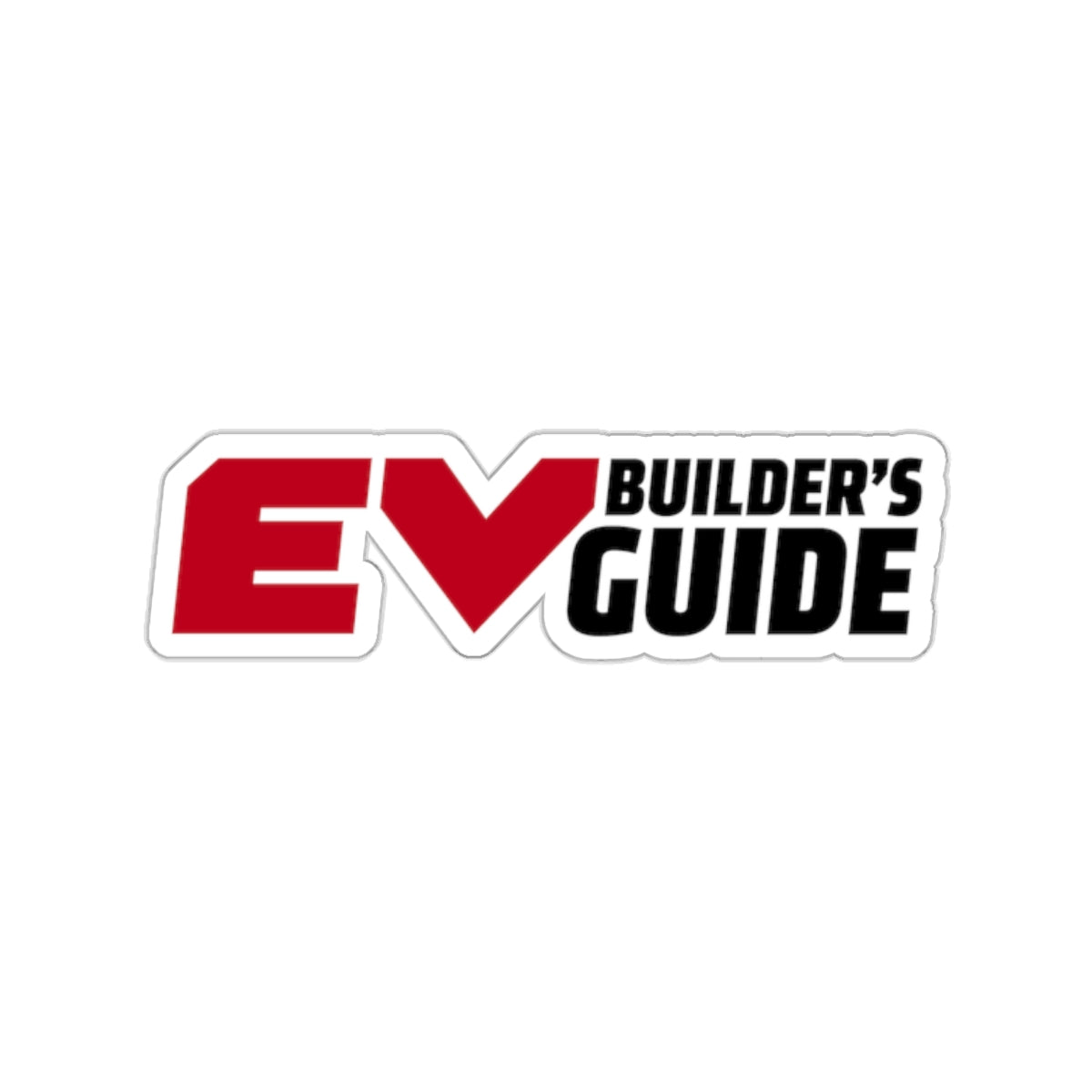 EV Builder's Guide White Kiss-Cut Stickers