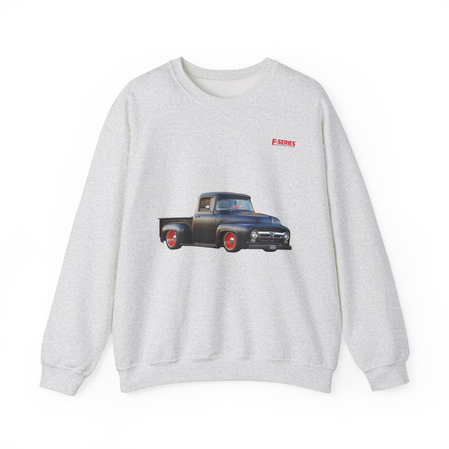 F-Series Solid Foundation Classic Pickups Unisex Heavy Blend™ Ash Crewneck Sweatshirt