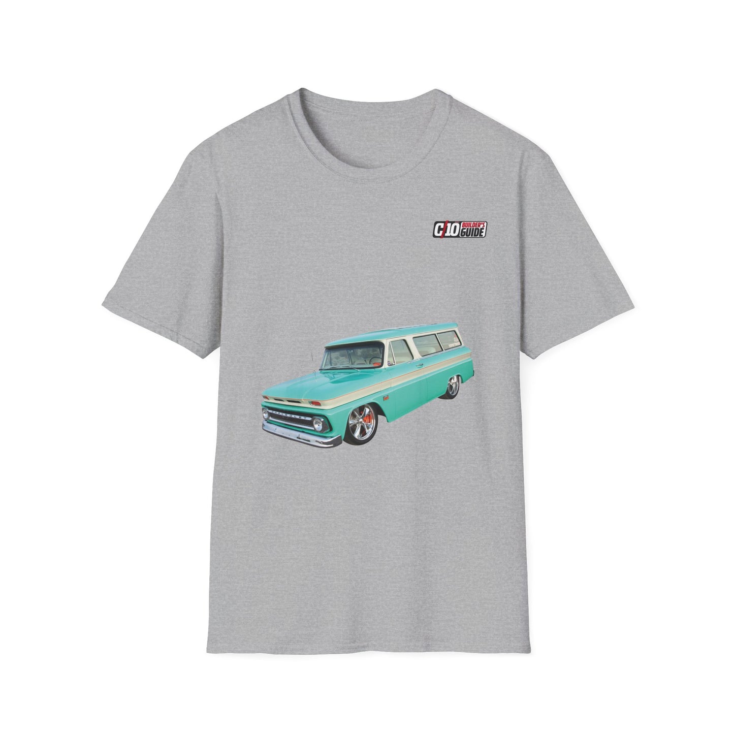 C10 ’66 Chevy Suburban Custom Unisex Sport Grey T-Shirt 