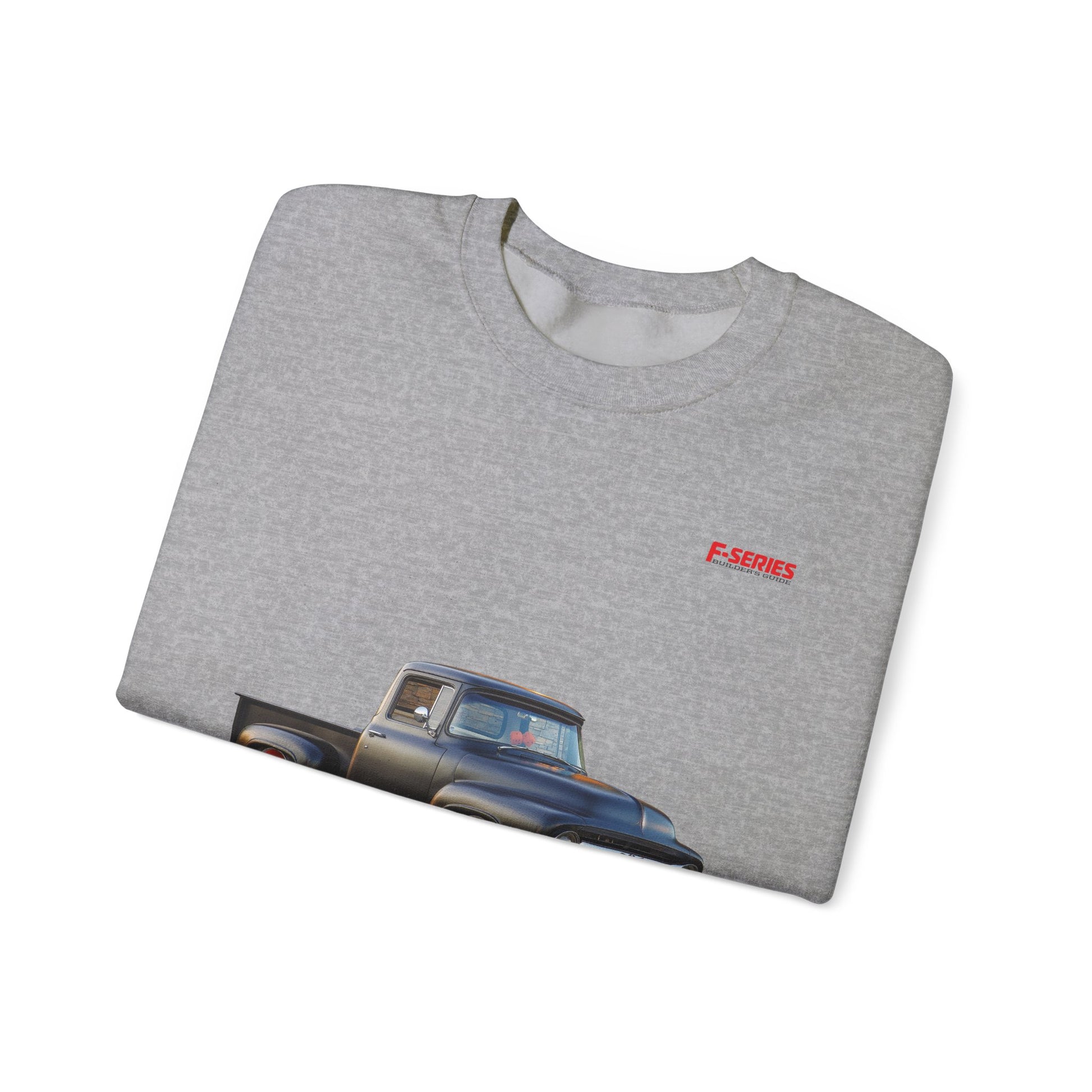 F-Series Solid Foundation Classic Pickups Heavy Blend™ Sport Grey Crewneck Sweatshirt