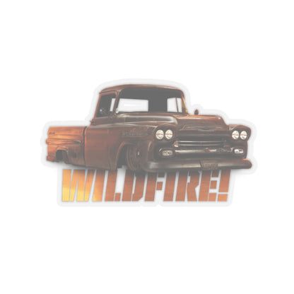 Wildfire Transparent Vinyl Kiss Cut Stickers