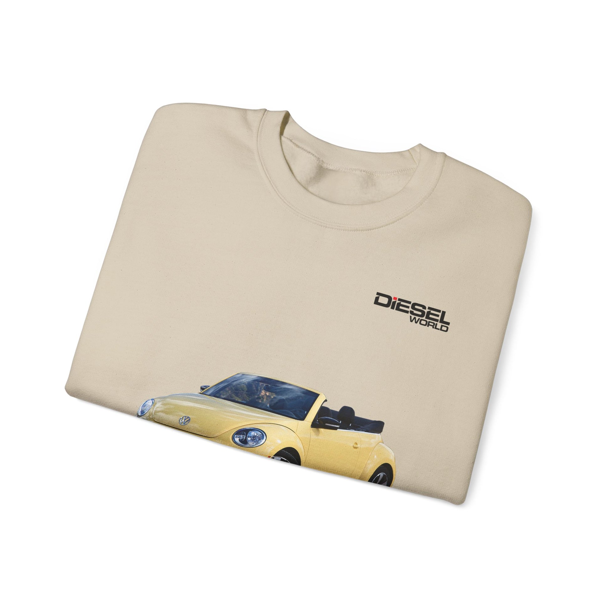 DIESEL WORLD VOLKSWAGEN BEETLE CONVERTIBLE Heavy Blend™ Sand Crewneck Sweatshirt