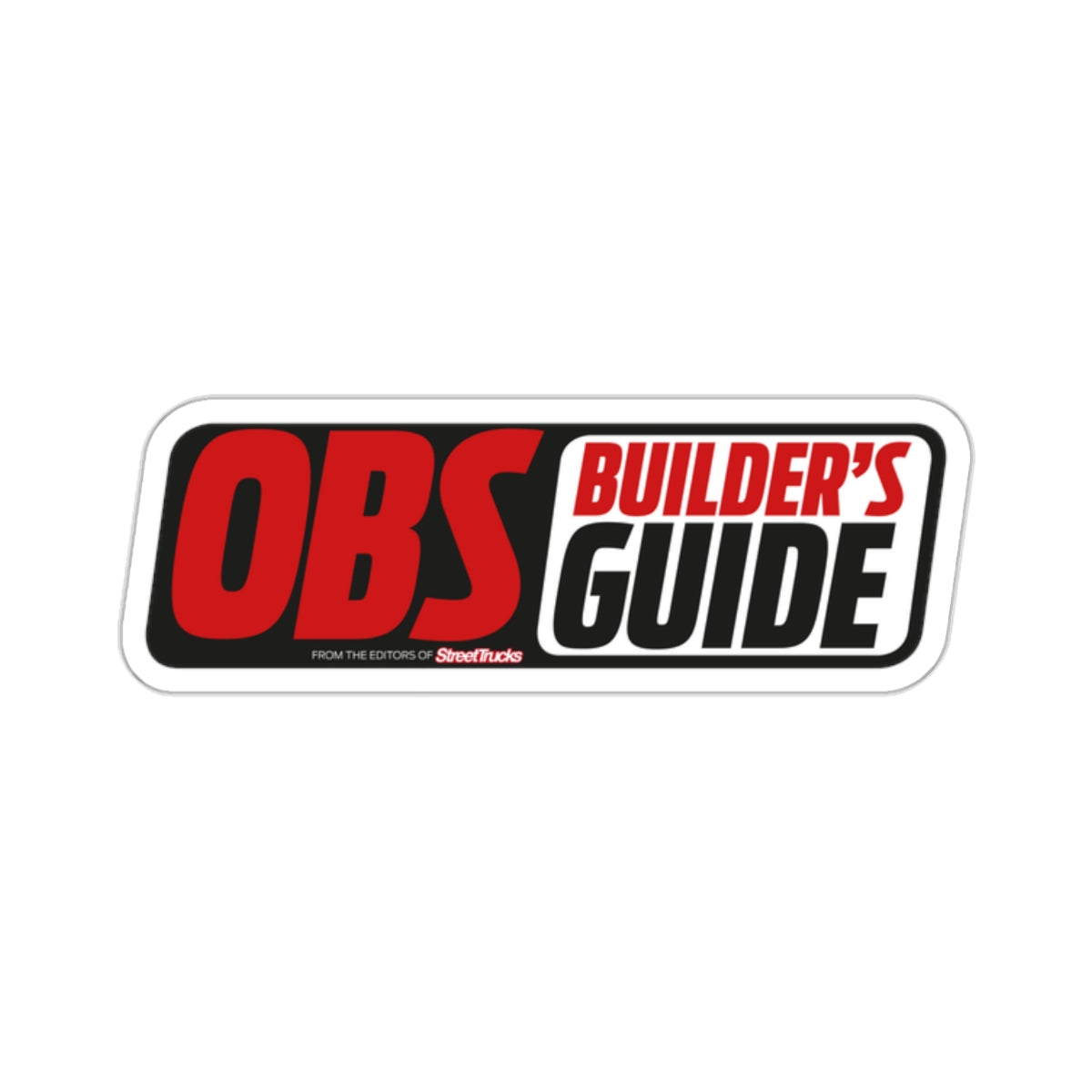 OBS Builder's Guide White Kiss-Cut Stickers