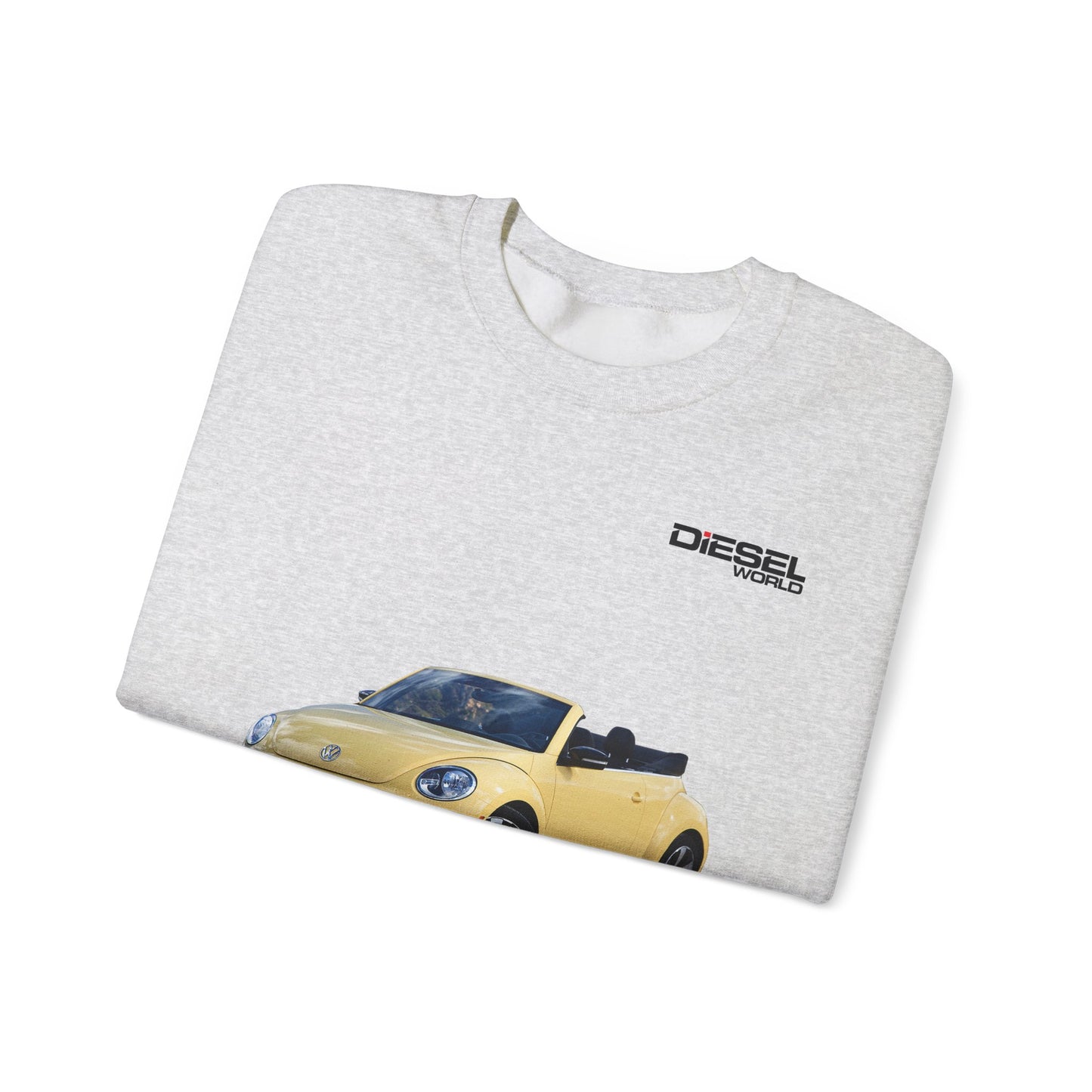 DIESEL WORLD VOLKSWAGEN BEETLE CONVERTIBLE Heavy Blend™ Ash Crewneck Sweatshirt