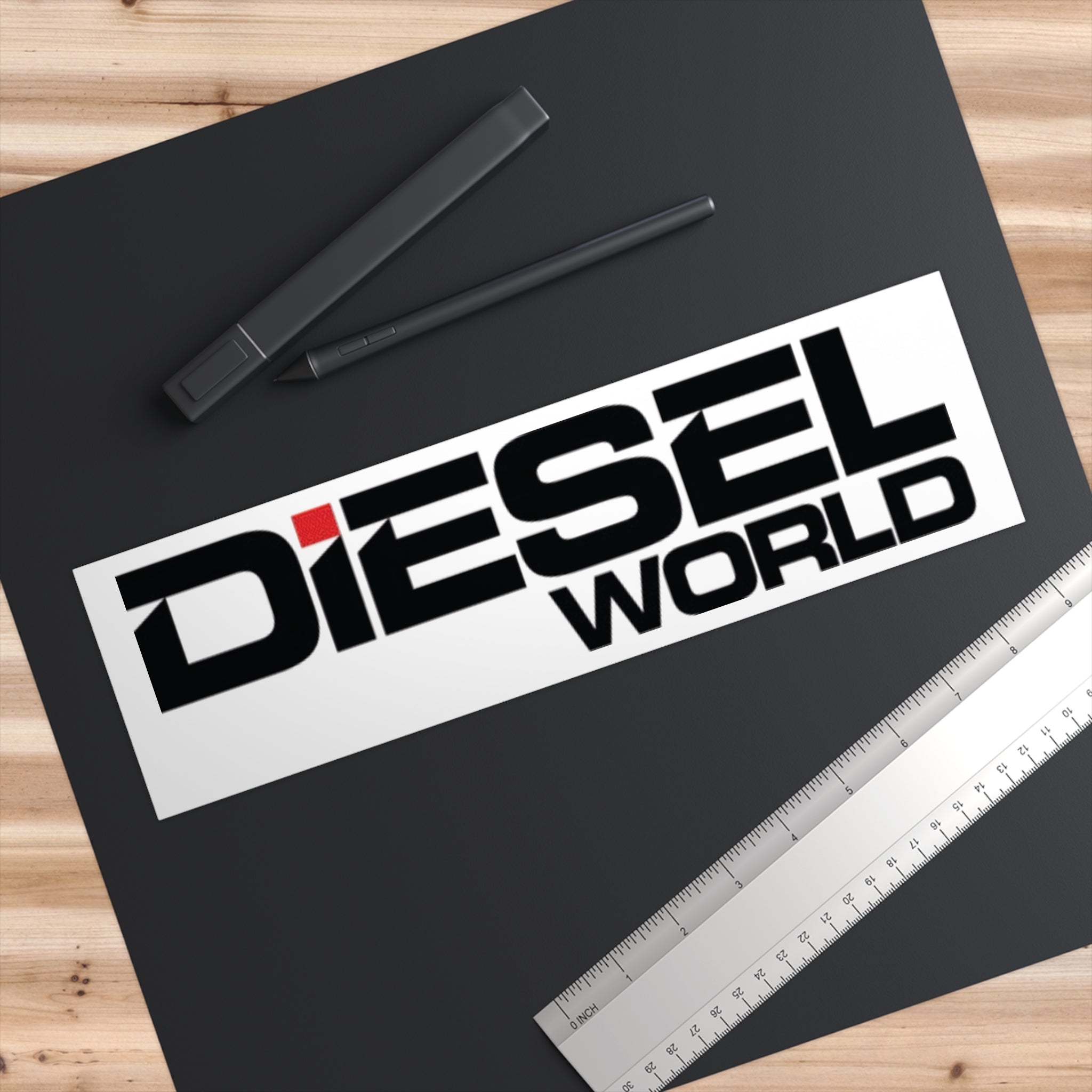 Diesel World Bumper Sticker - Perfect for Truck Enthusiasts