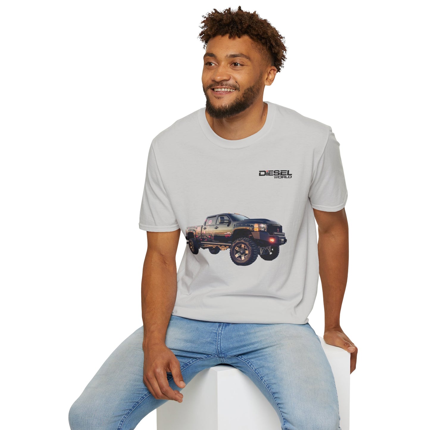 Diesel World Henning's Duramax Power '07 Unisex Softstyle Ice Grey T-Shirt