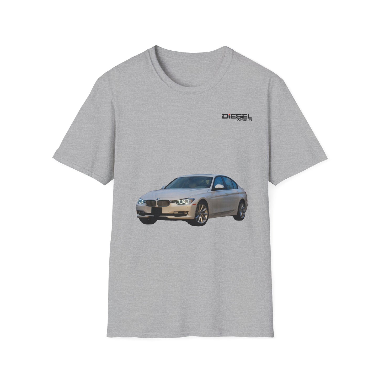 Diesel World Gold BMW Era Unisex Softstyle Sport Grey T-Shirt