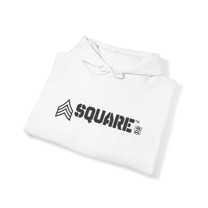 Sergeant Square White Hooded Sweatshirt