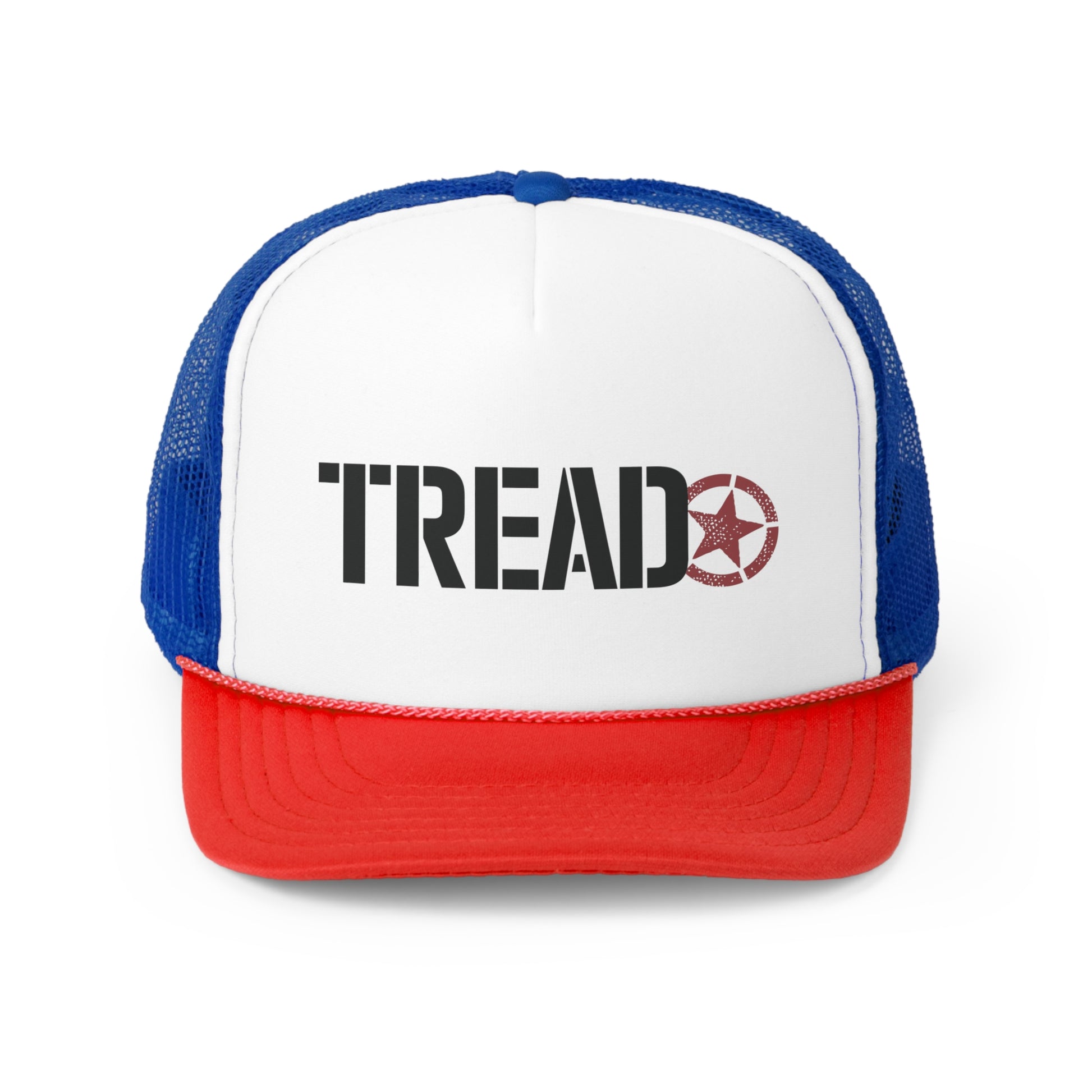 Tread Magazine Blue/Red Trucker Caps