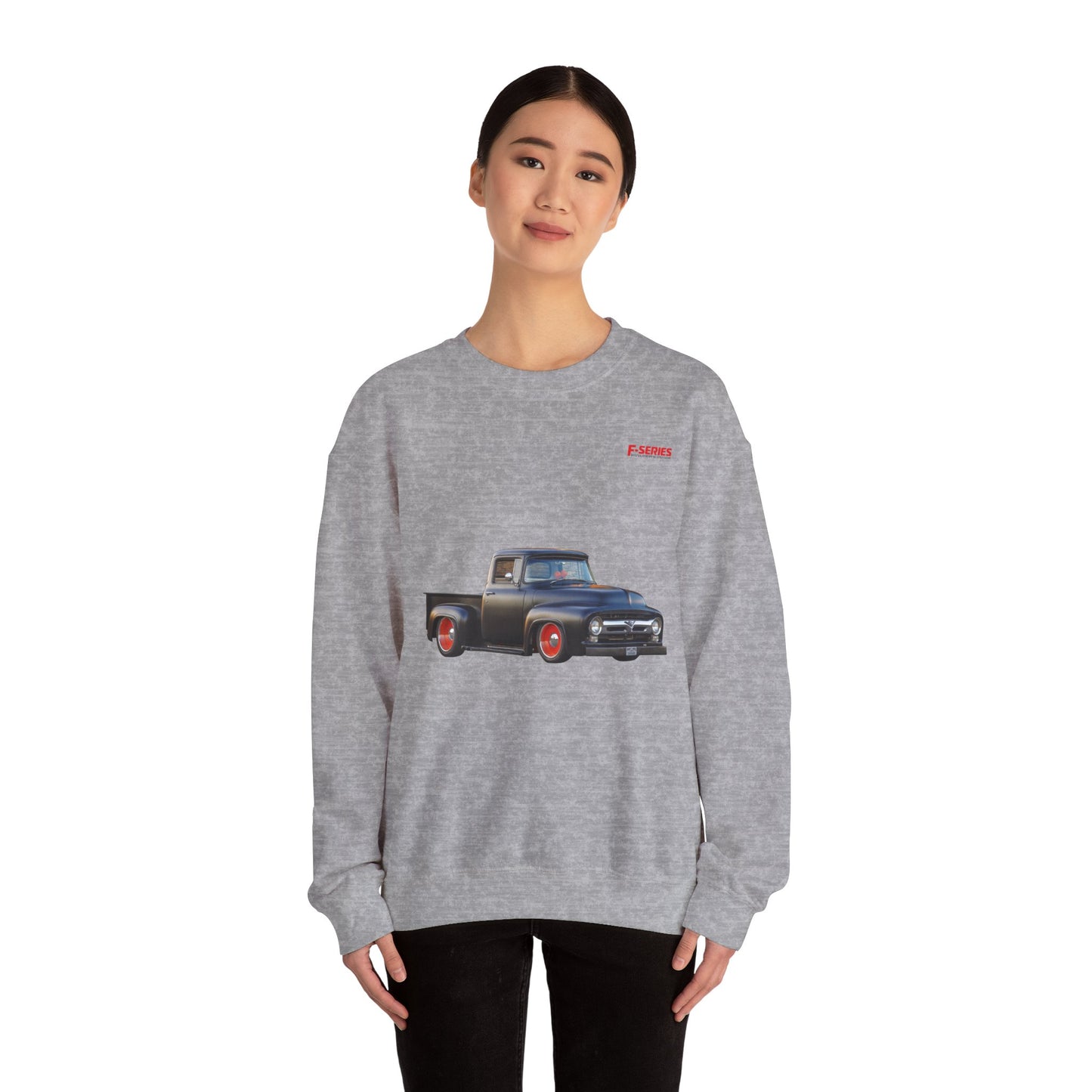 F-Series Solid Foundation Classic Pickups Sport Grey Crewneck Sweatshirt