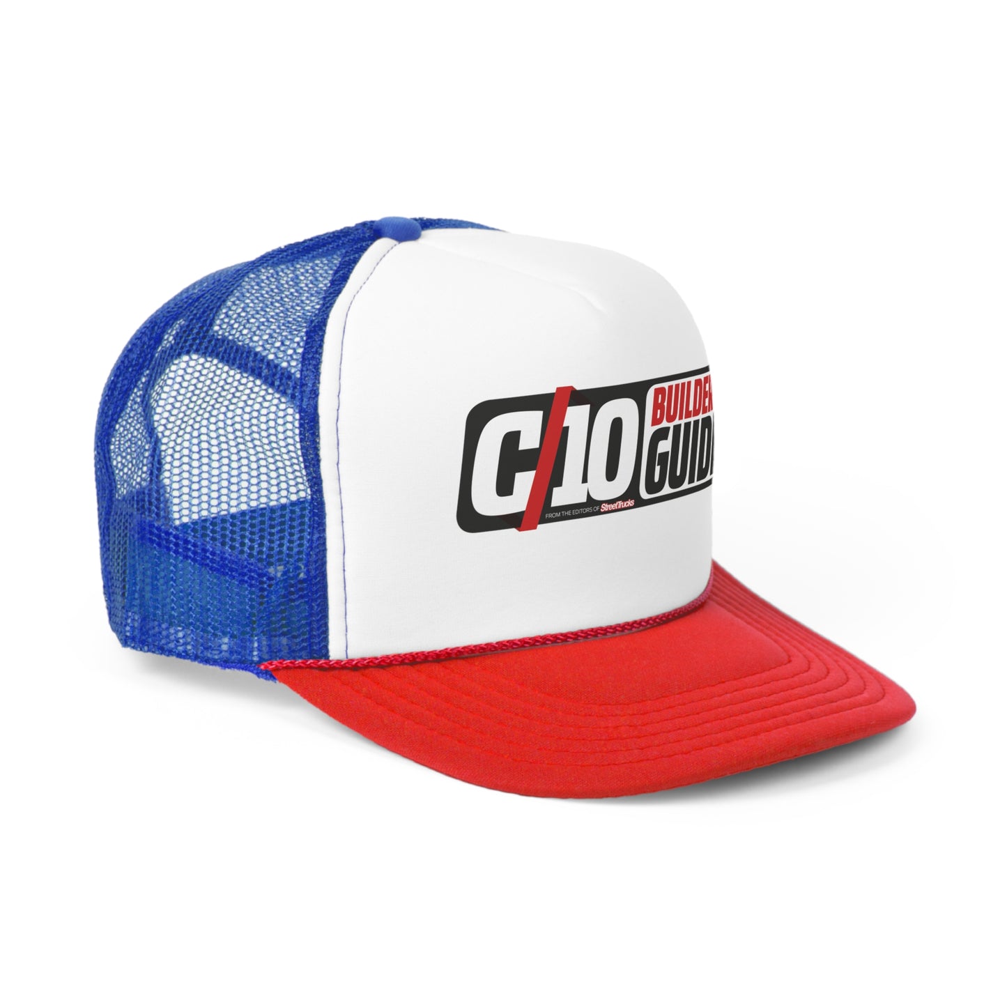 C10 Builder's Guide Blue/Red Trucker Cap