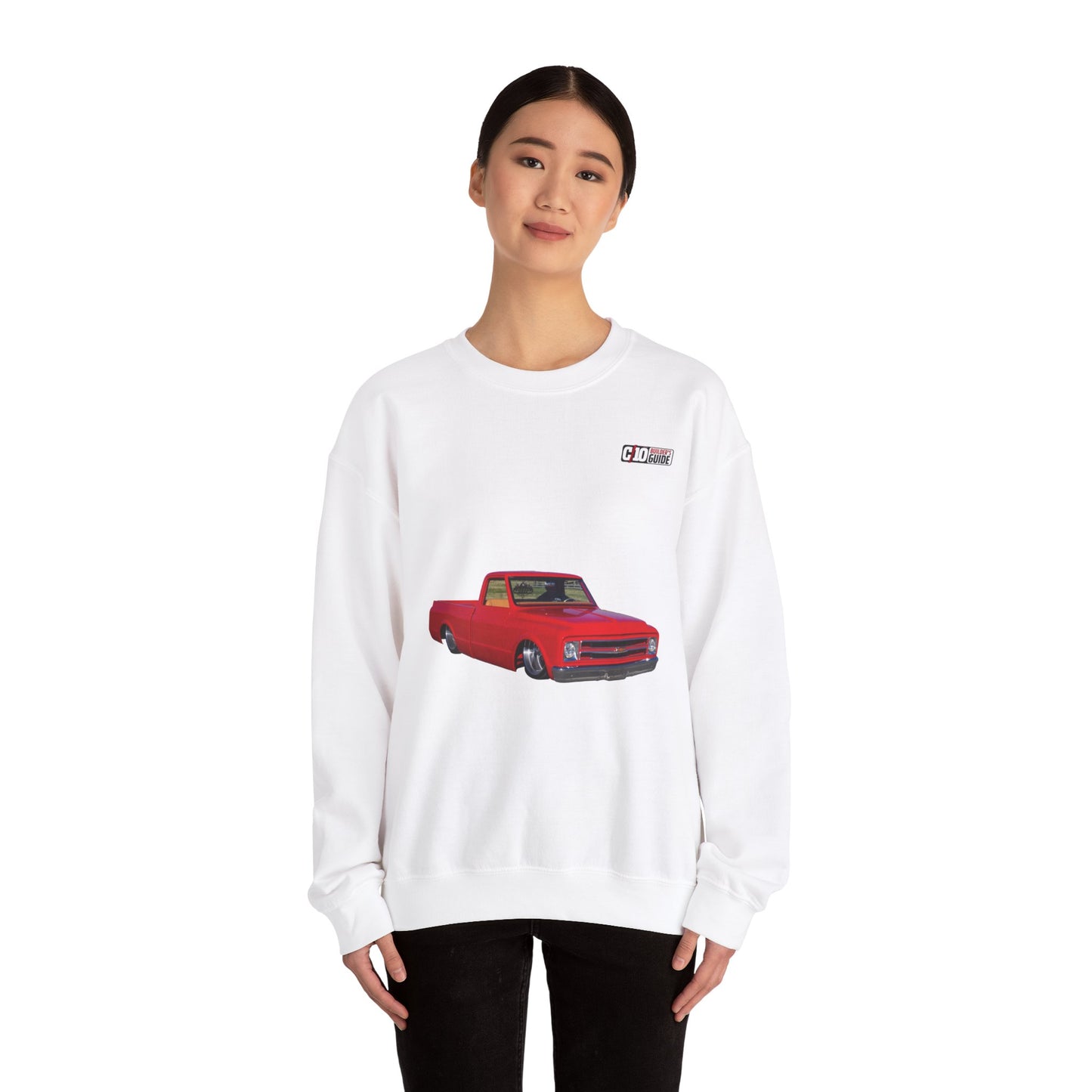 C10 Wheel & Tire Shoutout Unisex Heavy Blend™ White Sweatshirt