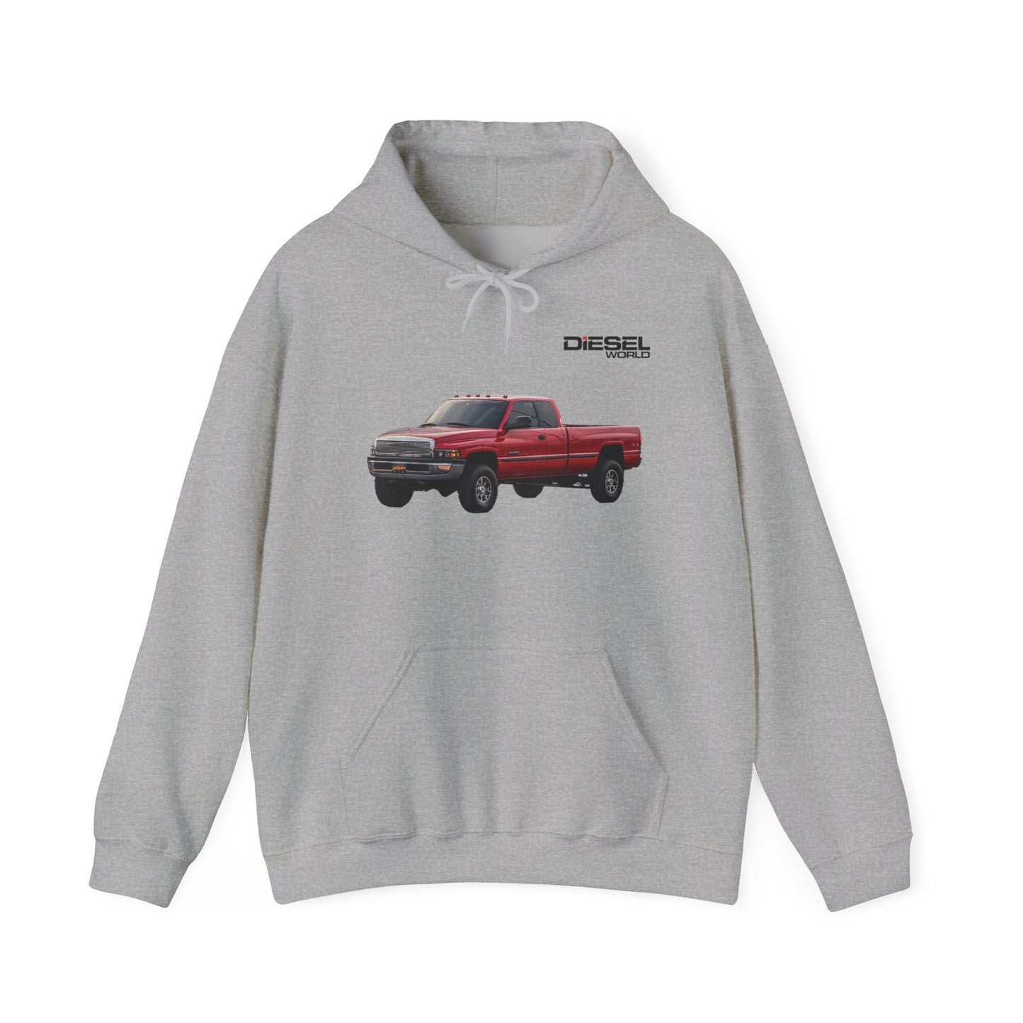 Diesel World 2001 Ford F-350 Power Stroke Unisex Sport Grey Hooded Sweatshirt