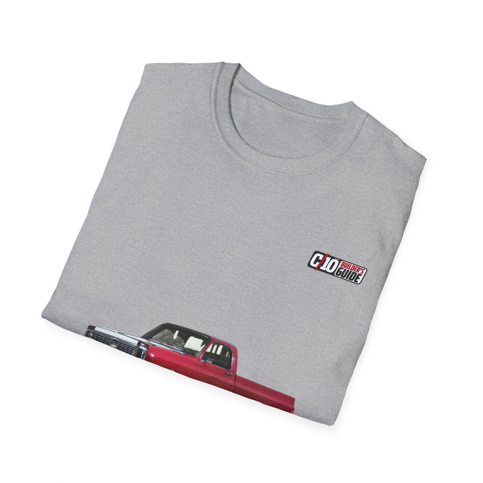 1973 Chevy C10 Unisex Softstyle Sport Grey Tee