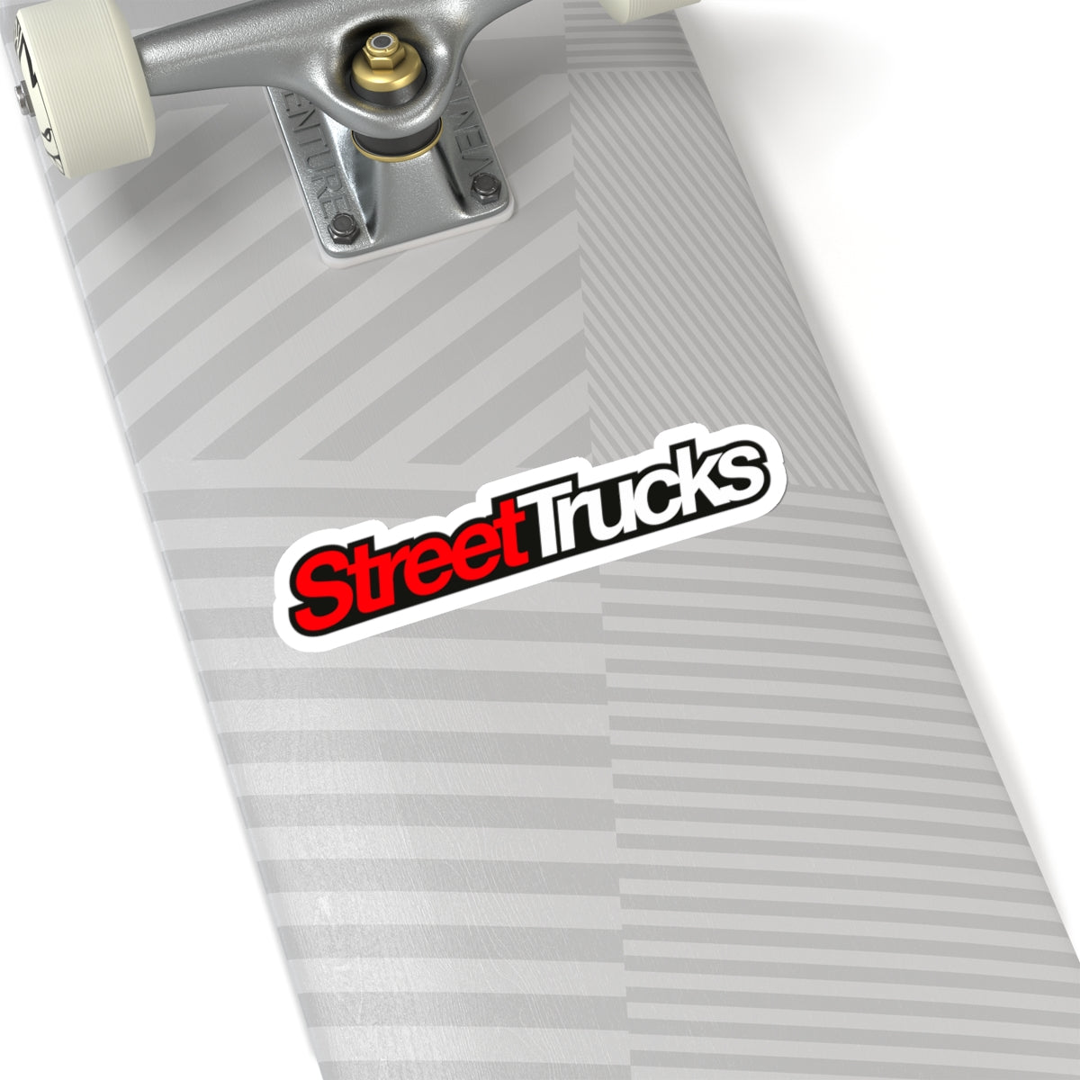 Street Trucks White Vinyl Kiss-Cut Stickers